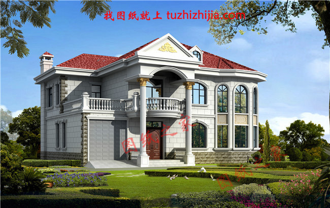 農村40萬左右房子圖片及設計圖,非常簡單大氣的二層別墅！