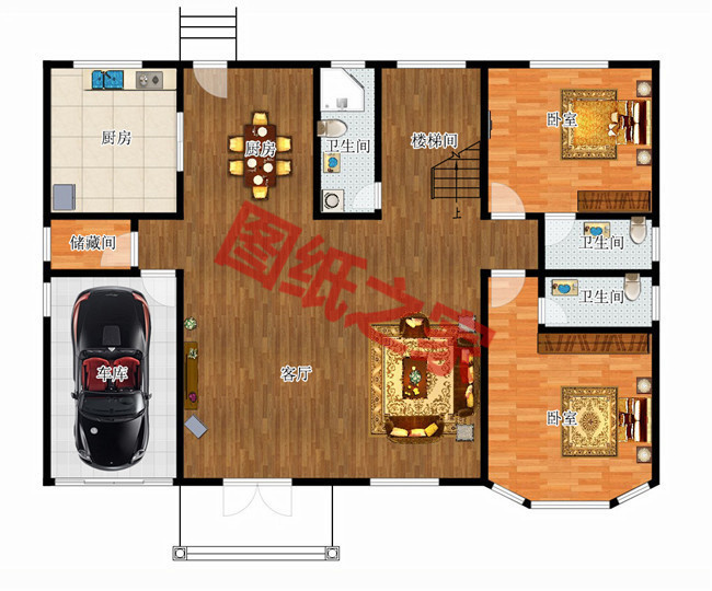 農村40萬左右房子圖片及設計圖,非常簡單大氣的二層別墅！