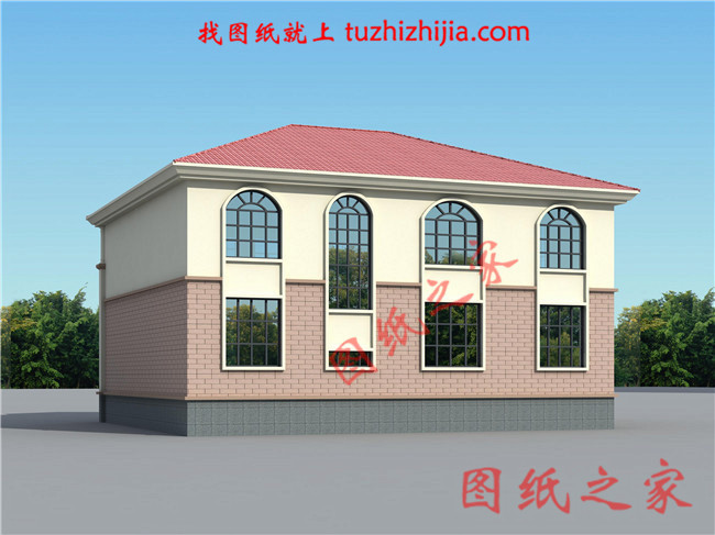 農村40萬左右房子圖片及設計圖,非常簡單大氣的二層別墅！