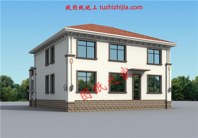 農村40萬左右房子圖片及設計圖,非常簡單大氣的二層別墅！