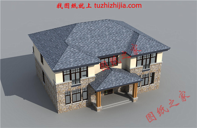 農村40萬左右房子圖片及設計圖,非常簡單大氣的二層別墅！