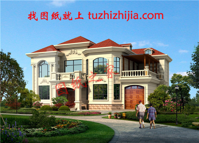 農村40萬左右房子圖片及設計圖,非常簡單大氣的二層別墅！