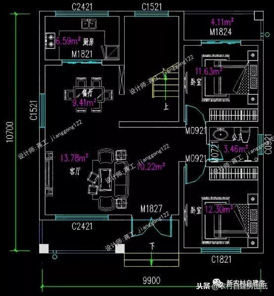 6套農村自建別墅設計，小宅基地首選，面寬10米沒有絲毫浪費