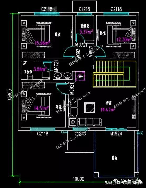 6套農村自建別墅設計，小宅基地首選，面寬10米沒有絲毫浪費