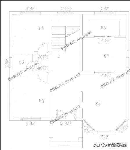 120平的農村自建別墅設計圖，戶型方正在哪里都能建，第3套進深10米讓人刮目相看