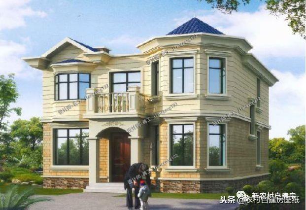 看看這三套二層別墅設計圖，你說農村自建房要不要玄關呢？