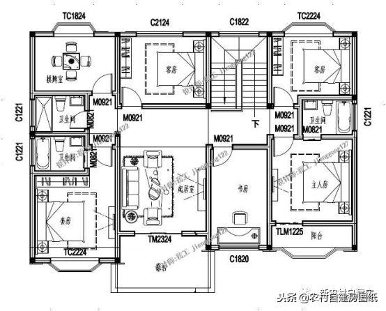 看看這三套二層別墅設計圖，你說農村自建房要不要玄關呢？