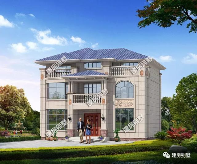 兩套漂亮大氣的的歐式三層別墅設計，第一棟內配豪華主臥，第二棟湖南人最愛