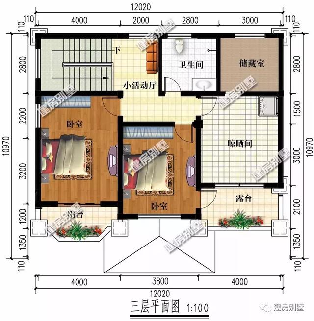 兩套漂亮大氣的的歐式三層別墅設計，第一棟內配豪華主臥，第二棟湖南人最愛