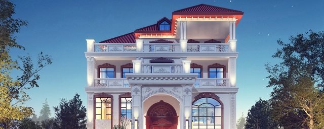 四層農村80萬別墅款式設計圖，全鄉最美，根本找不到競爭對手