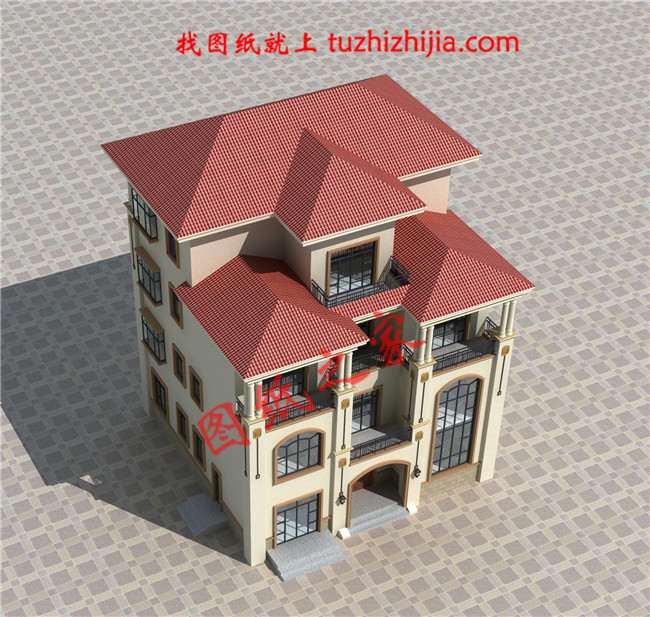 四層農村80萬別墅款式設計圖，全鄉最美，根本找不到競爭對手