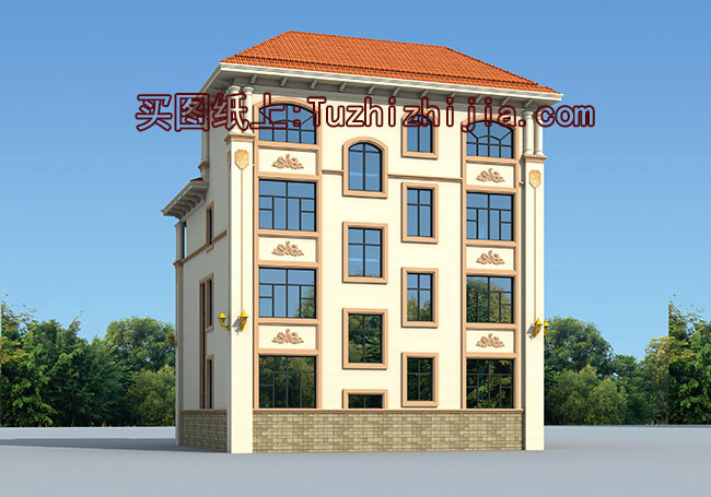 四層農村80萬別墅款式設計圖，全鄉最美，根本找不到競爭對手