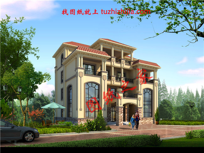 四層農村80萬別墅款式設計圖，全鄉最美，根本找不到競爭對手