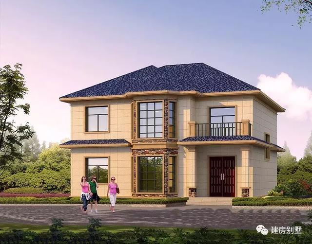 非常受歡迎的二層別墅設(shè)計(jì)，復(fù)式客廳+多邊形采光窗，說它們美沒人會(huì)反對(duì)