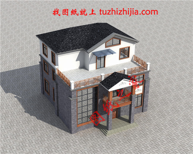 三層農(nóng)村100萬別墅款式圖片，豪華大氣的別墅絕對給你掙足了面子！