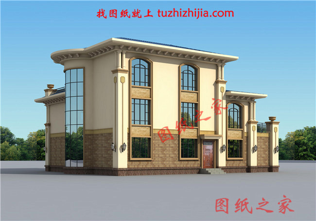 三層農(nóng)村100萬別墅款式圖片，豪華大氣的別墅絕對給你掙足了面子！