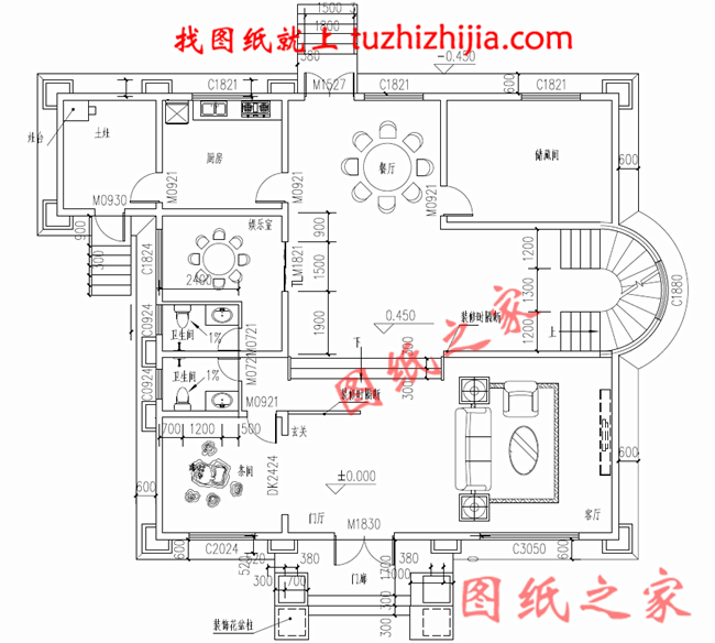 三層農(nóng)村100萬別墅款式圖片，豪華大氣的別墅絕對給你掙足了面子！