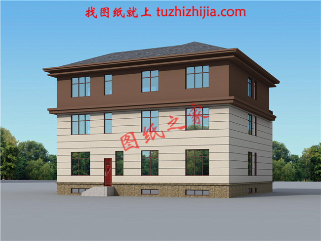 三層農(nóng)村100萬別墅款式圖片，豪華大氣的別墅絕對給你掙足了面子！