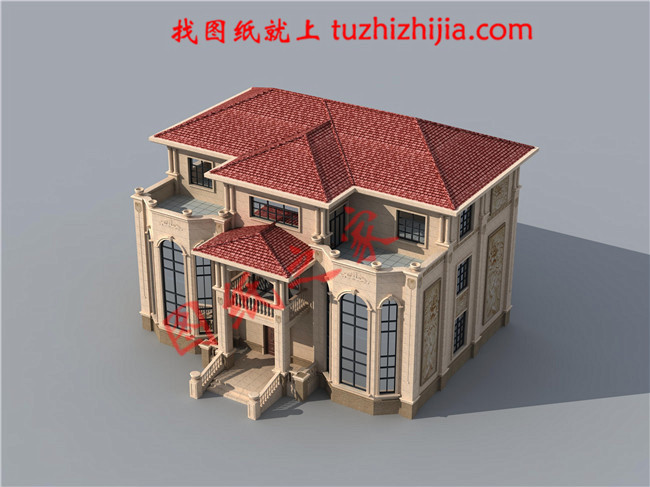 三層農(nóng)村100萬別墅款式圖片，豪華大氣的別墅絕對給你掙足了面子！