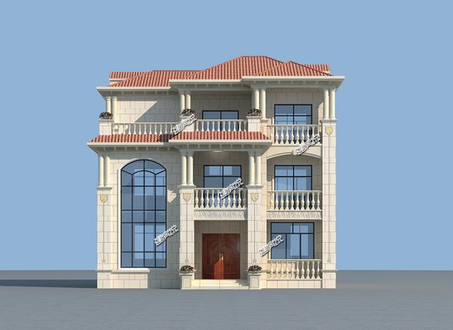 11x12米歐式三層別墅，豪華大氣、方正實用，華麗麗得非常漂亮