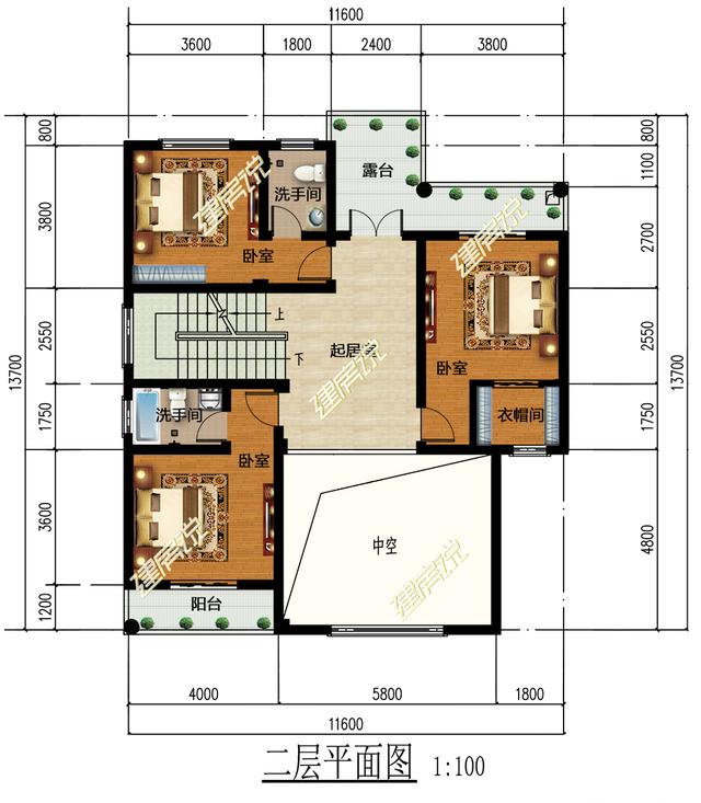非常漂亮的三層農(nóng)村別墅，11x12米三種建造方案，了解一下不吃虧
