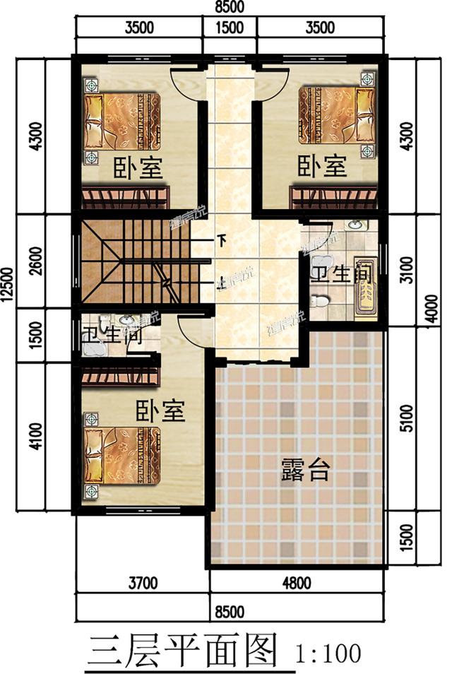 非常受歡迎的三層徽派別墅，戶型方正韻味十足，已有60戶建成