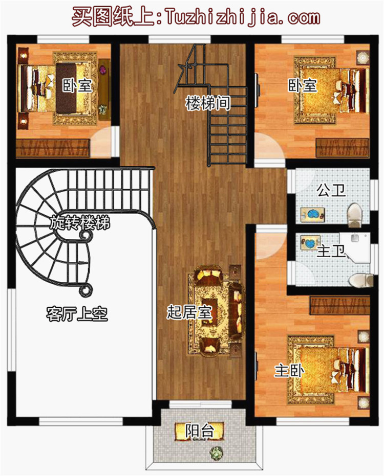 農(nóng)村120平米別墅設(shè)計圖三層樓房，造價30萬左右，經(jīng)濟又實用！