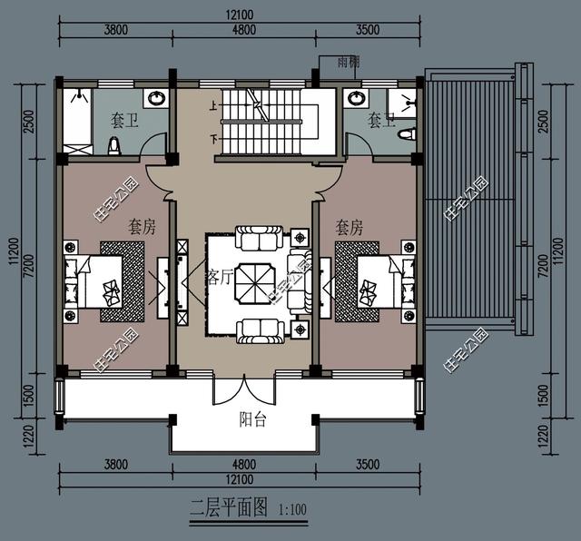 農(nóng)村自建房還是中式設計好，15X11米的徽派合院別墅，滿足你的所有要求