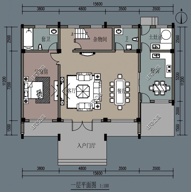 農(nóng)村自建房還是中式設計好，15X11米的徽派合院別墅，滿足你的所有要求