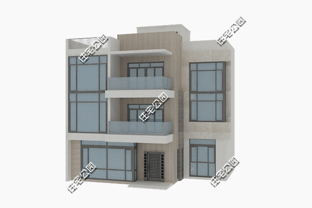 現代風格三層農村別墅，13×10米多落地窗多套間，這樣的設計30年不過時