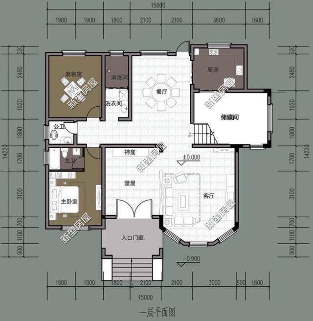 8套農(nóng)村自建別墅設(shè)計，都有堂屋大露臺，第4套最漂亮