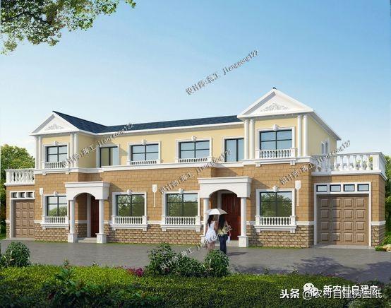 農村兄弟最愛的雙拼別墅設計，大家都喜歡這5款，第1套18萬就能建？