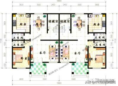 農村兄弟最愛的雙拼別墅設計，大家都喜歡這5款，第1套18萬就能建？