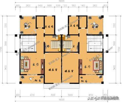農村兄弟最愛的雙拼別墅設計，大家都喜歡這5款，第1套18萬就能建？
