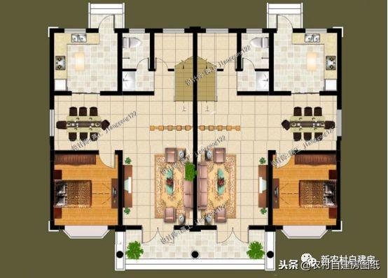 農村兄弟最愛的雙拼別墅設計，大家都喜歡這5款，第1套18萬就能建？