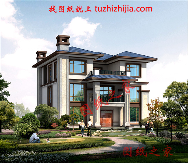 6套建房三層別墅圖紙，一家人幸福美滿得過日子！