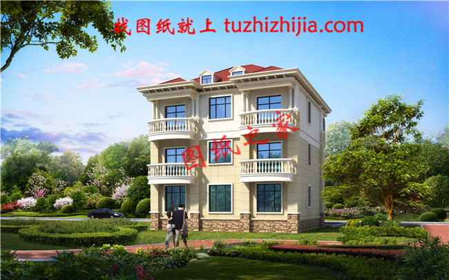 6套建房三層別墅圖紙，一家人幸福美滿得過日子！