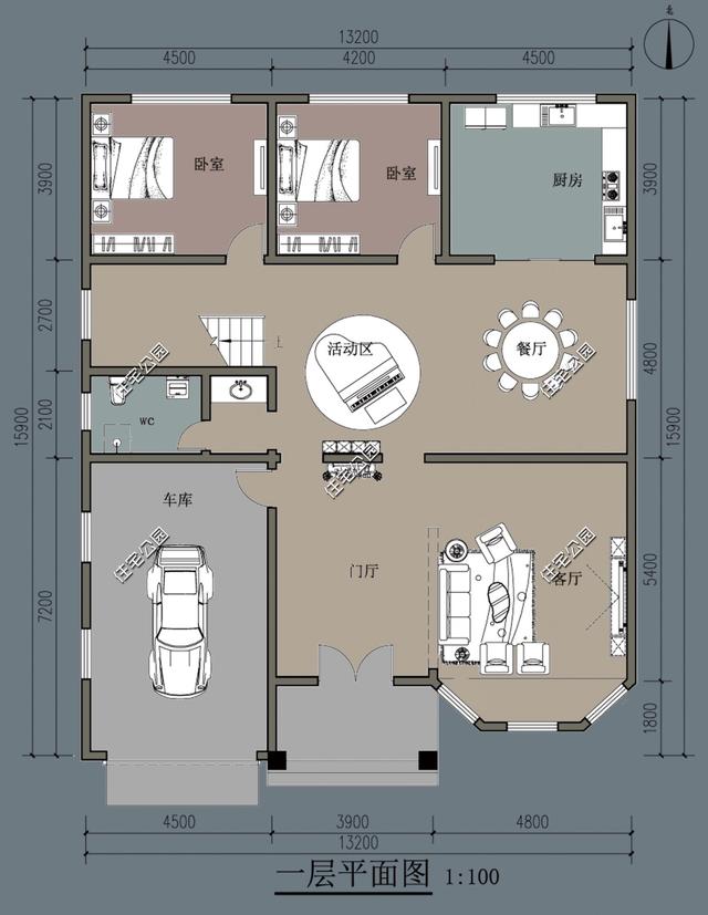 13X15米二層別墅設計，農村蓋別墅還是2層受歡迎，有圖有真相