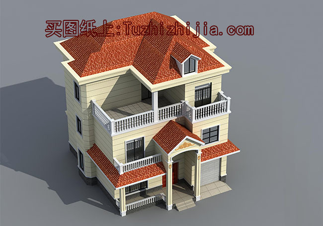 農村2層半現代別墅圖片大全，時尚漂亮、讓人羨慕！