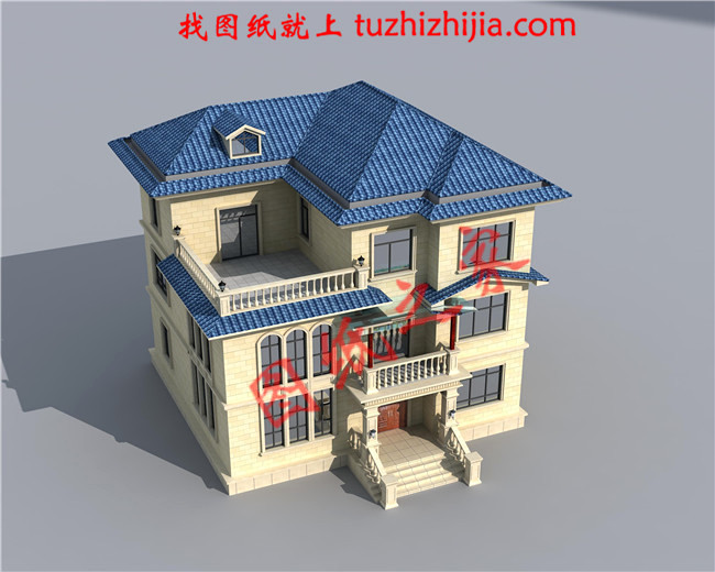 農村2層半現代別墅圖片大全，時尚漂亮、讓人羨慕！