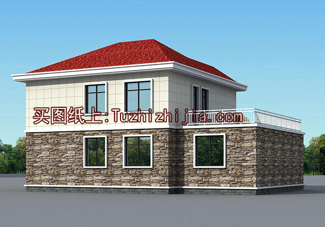 農村30萬別墅款式圖片及設計圖，耐看又實用的二層小別墅！