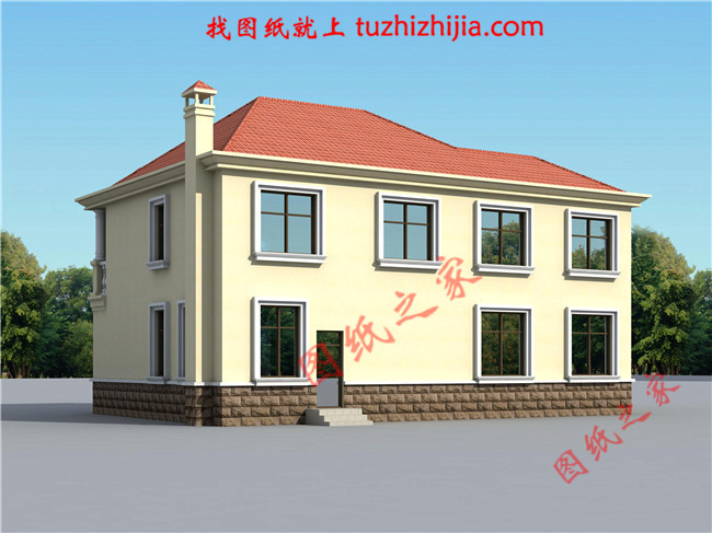 農村30萬別墅款式圖片及設計圖，耐看又實用的二層小別墅！