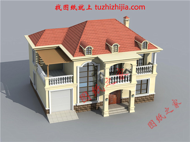 農村30萬別墅款式圖片及設計圖，耐看又實用的二層小別墅！