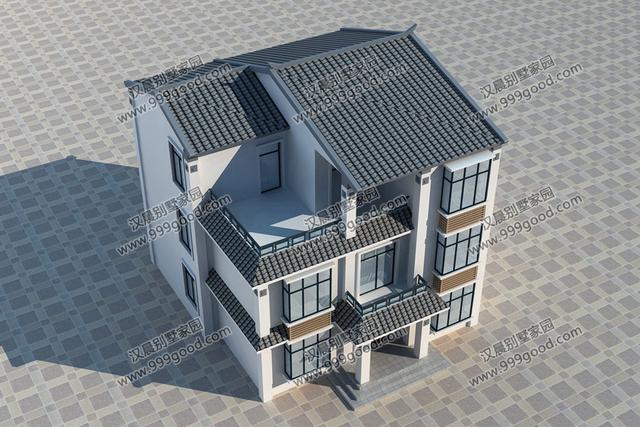 中風格三層別墅戶型圖，這就是未來最漂亮的農村房屋