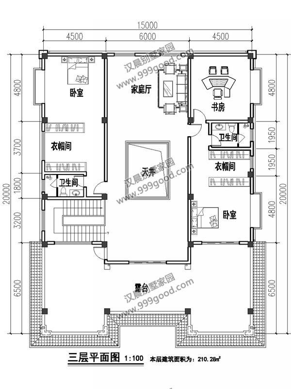 中風格三層別墅戶型圖，這就是未來最漂亮的農村房屋