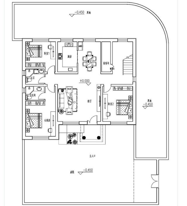 18年最新農村二層別墅戶型圖及效果圖，6室3廳主體只要35萬！