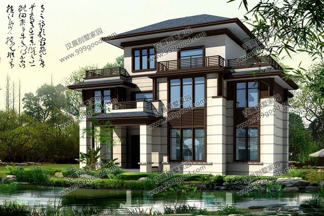 自建房造價是多少？這3套新中式帶庭院別墅設計給你答案！