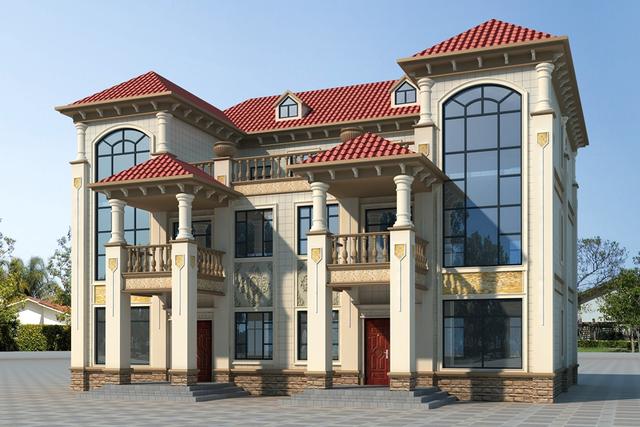 今年的蓋房愿望實現(xiàn)了嗎？2套豪華雙拼別墅實拍照片，過年想低調(diào)都難