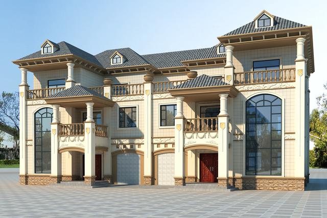 今年的蓋房愿望實現(xiàn)了嗎？2套豪華雙拼別墅實拍照片，過年想低調(diào)都難