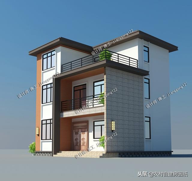 80平宅基地怎么建房？這套現(xiàn)代風(fēng)別墅設(shè)計(jì)把農(nóng)村提高了一個(gè)檔次